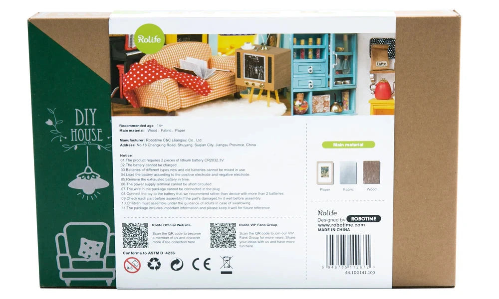 Joy's peninsula living room DG141 - maison miniature - Rolife Déstockage Rolife Robotime