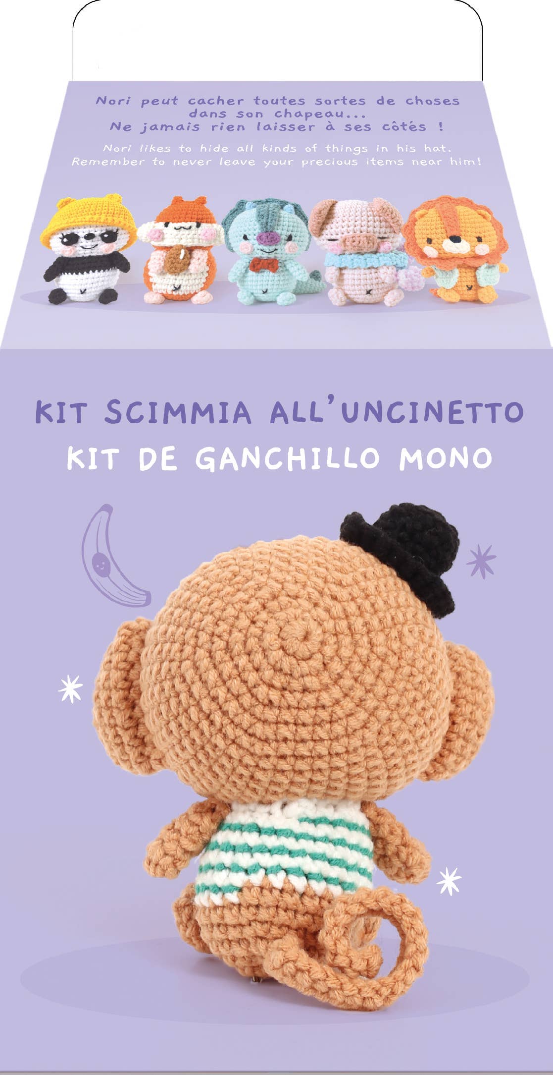 KIT MINIGURUMI SINGE NORI Boutique Graine Créative