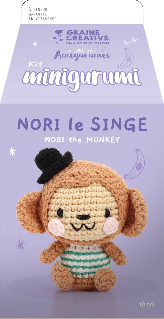 KIT MINIGURUMI SINGE NORI Boutique Graine Créative
