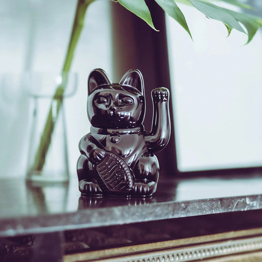 Maneki Neko shiny Black Basira - Donkey Boutique Donkey