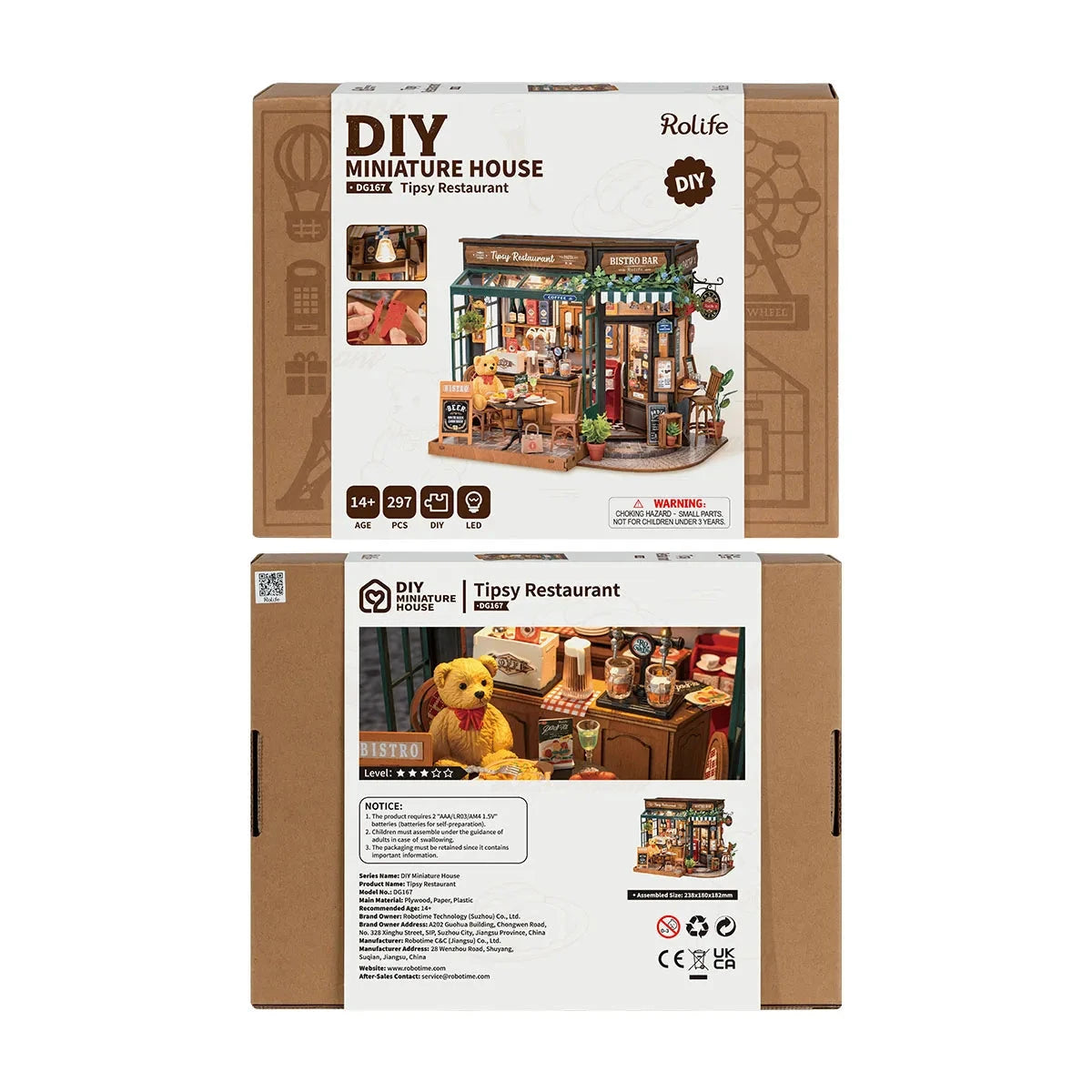 Maquette Tipsy restaurant - maison miniature - Rolife DG167 Boutique Rolife Robotime