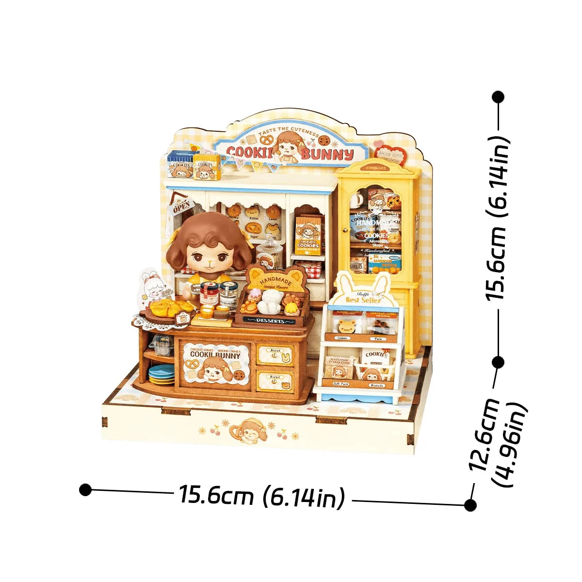 Rolife Cookii Bunny’s Cookie Shop DG177 – Maison miniature DIY Boutique Rolife Robotime