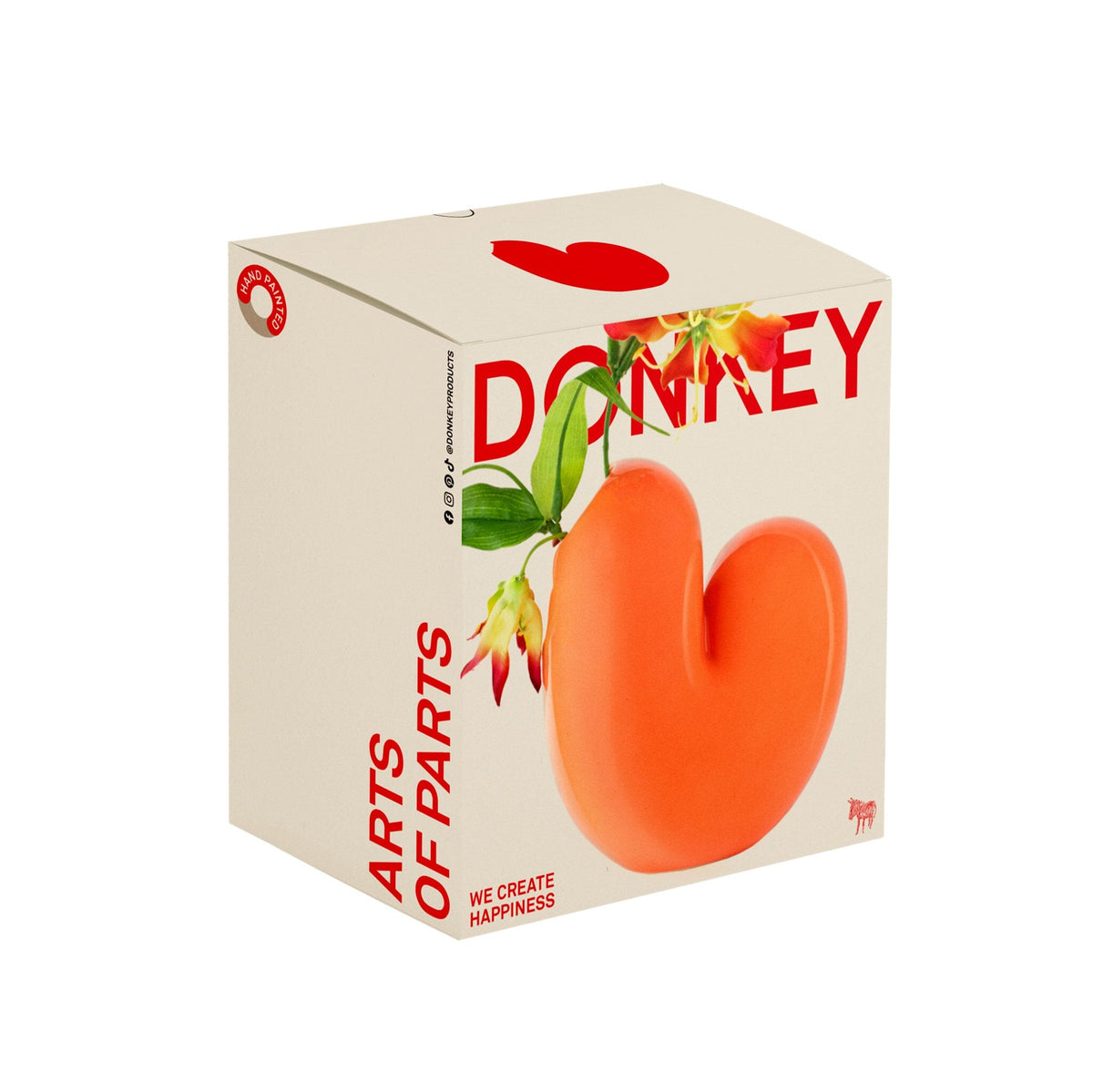 Vase Sulcus orange Donkey Boutique Donkey