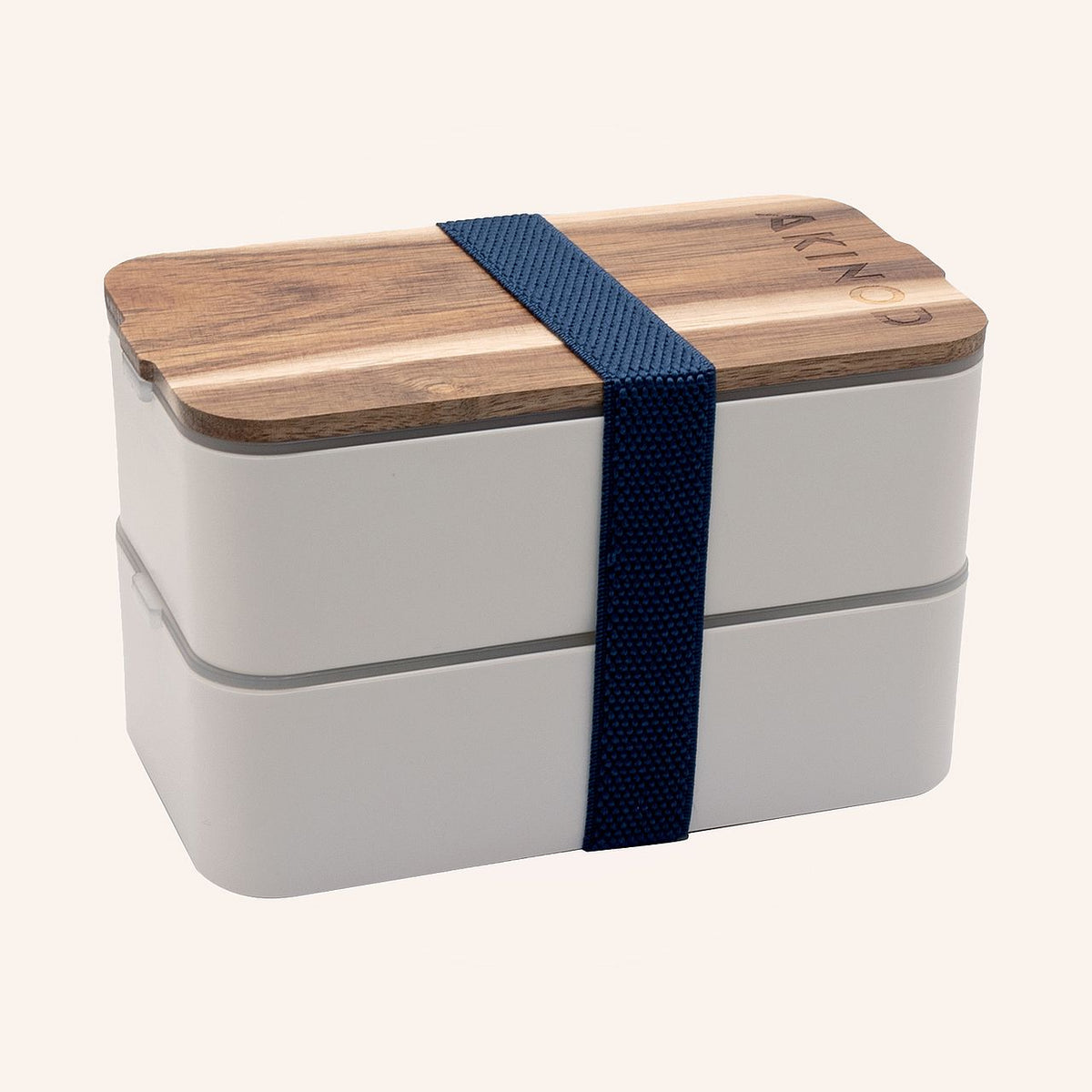 Bento double compartiment Akinod Boutique Akinod Blanc 