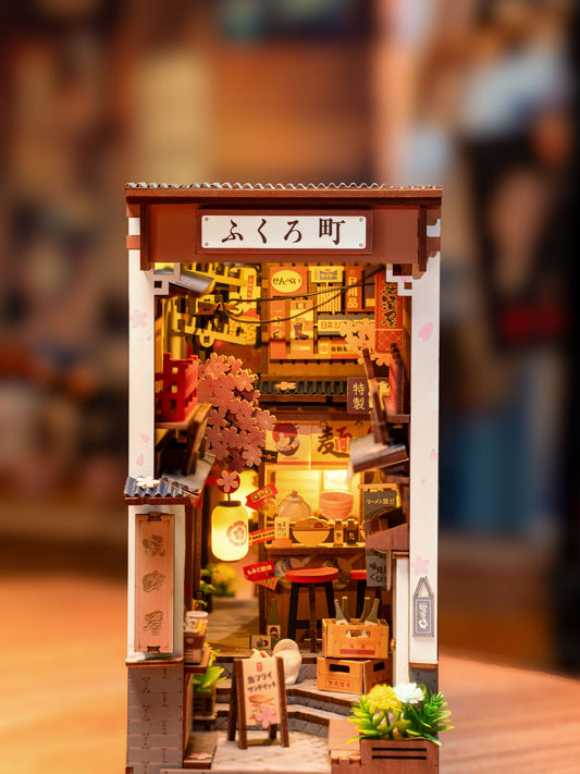 Book Nook - Maquette serre-livres, Sakura Wine Alley TGB11 Boutique Rolife Robotime 