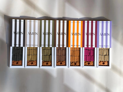 Briques d'encens naturel et brûleur Boutique Ames 