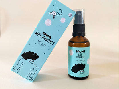 Brume magique anti-monstres à l'eau florale de roses bio Boutique Pamela Loops 