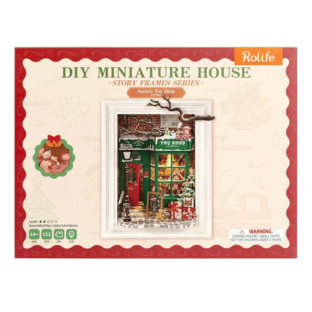 Cadre Santa's Toy Shop DP006 Rolife Boutique Rolife Robotime 
