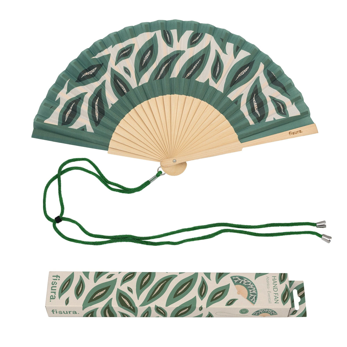 Éventails Fisura - Plusieurs modèles Boutique Fisura Green Leaf 