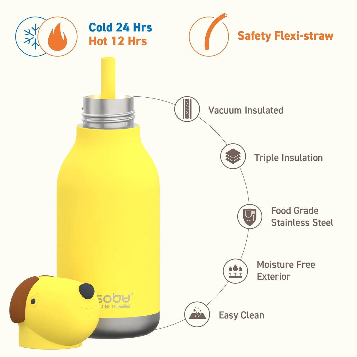 Gourde isotherme Elephant "Bestie bottle" Boutique Asobu 