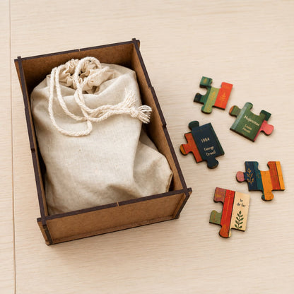 Mini puzzle portrait de chat Mona Lisa Boutique Bywood 