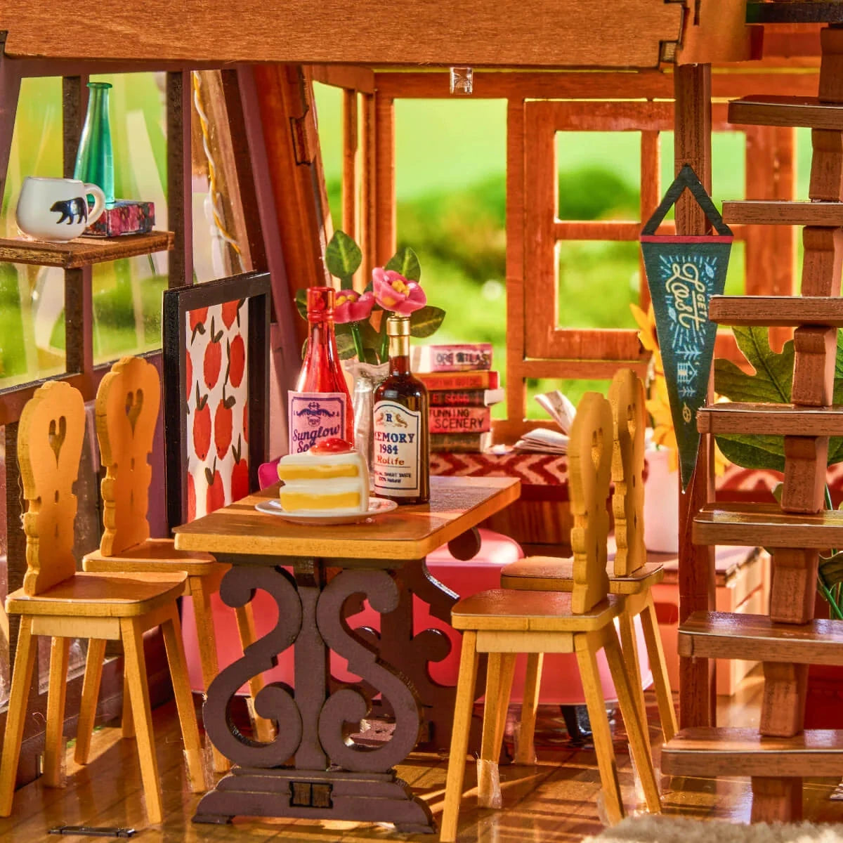 Rolife A-Frame Cabin DG181 – Maison miniature DIY Boutique Rolife Robotime 