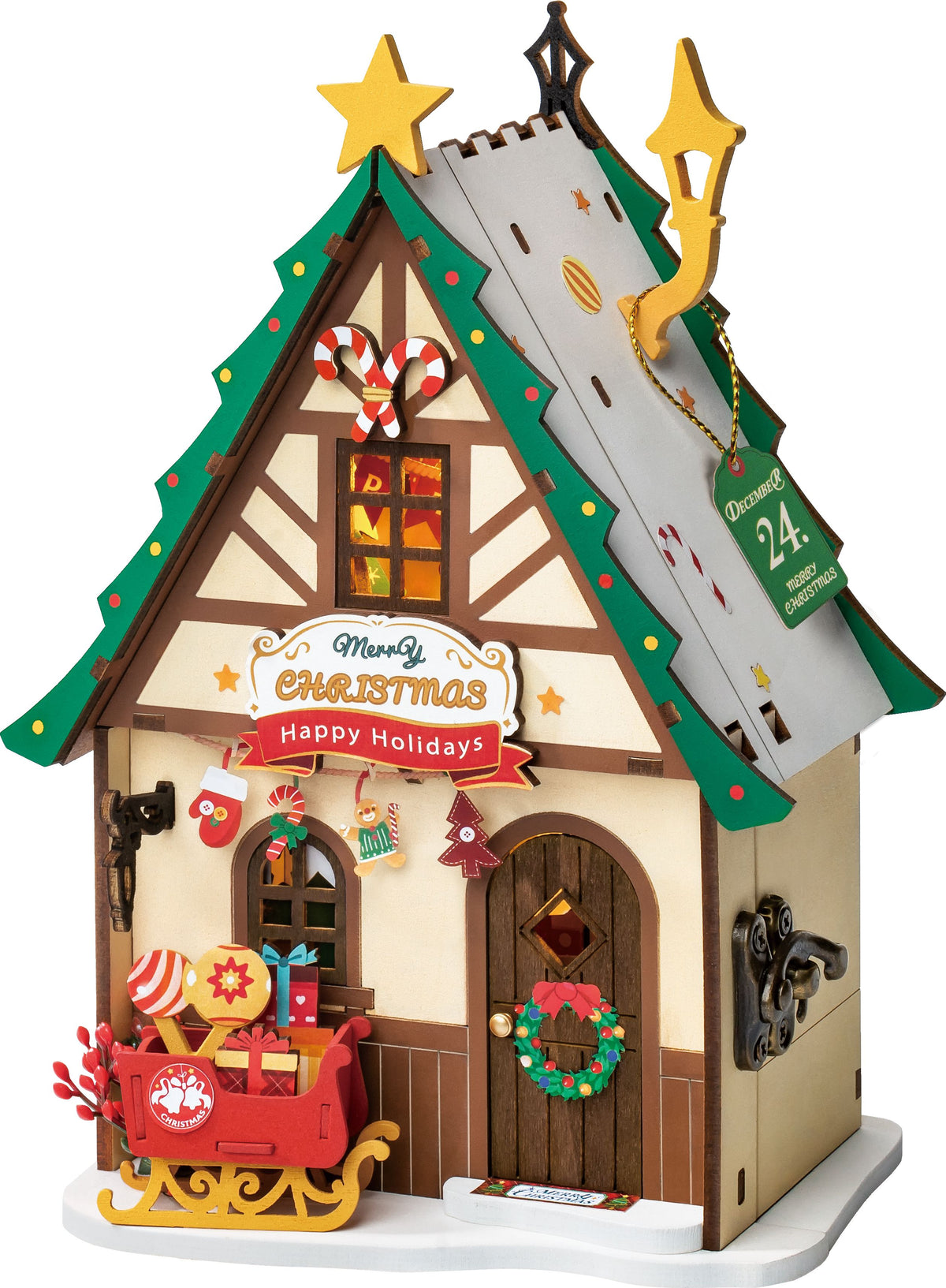Rolife DIY Maison Miniature – Maquette Twinkling Christmas House (DS036) Boutique Rolife Robotime 