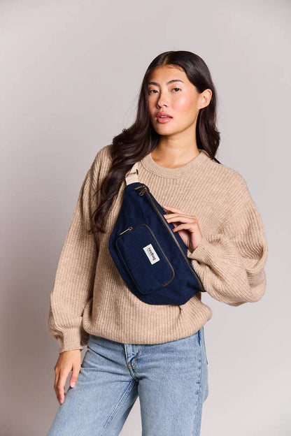 Sac banane XL Sofia - Hindbag Navy Boutique Hindbag 