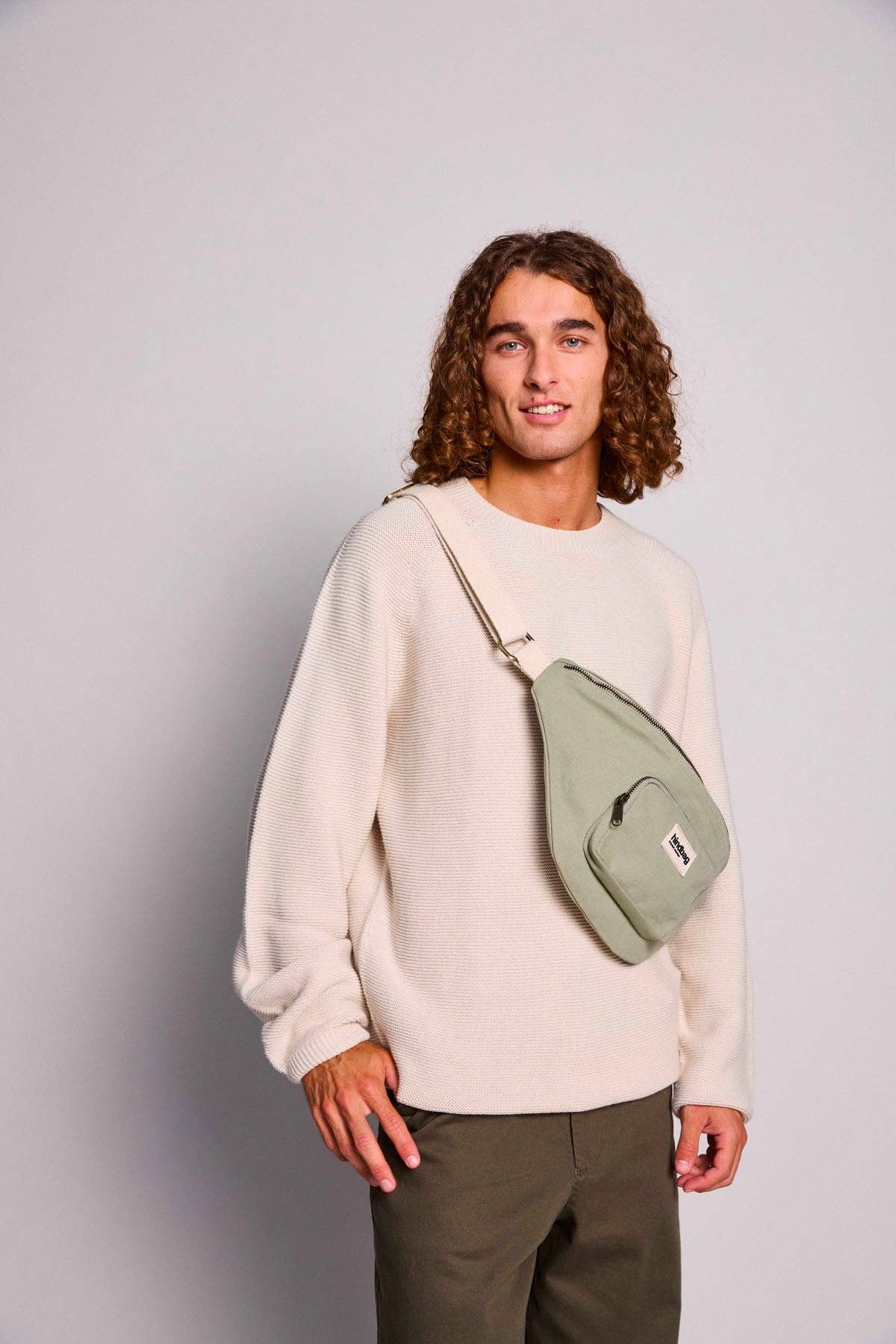 Sac banane XL Sofia - Hindbag Vert argile Boutique Hindbag 