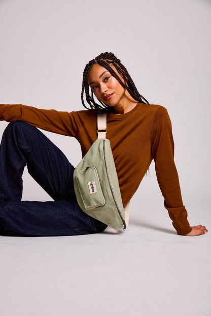 Sac banane XL Sofia - Hindbag Vert argile Boutique Hindbag 