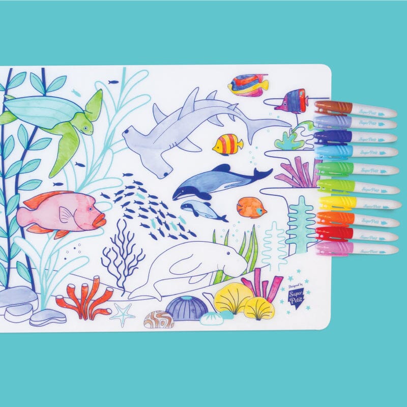 Set de table à colorier Barrière de corail – SuperPetit Boutique Super Petit 