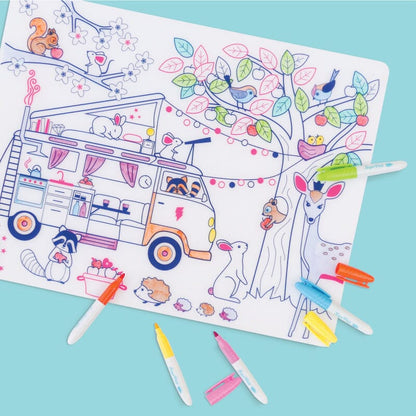 Set de table à colorier Dream Van – SuperPetit Boutique Super Petit 