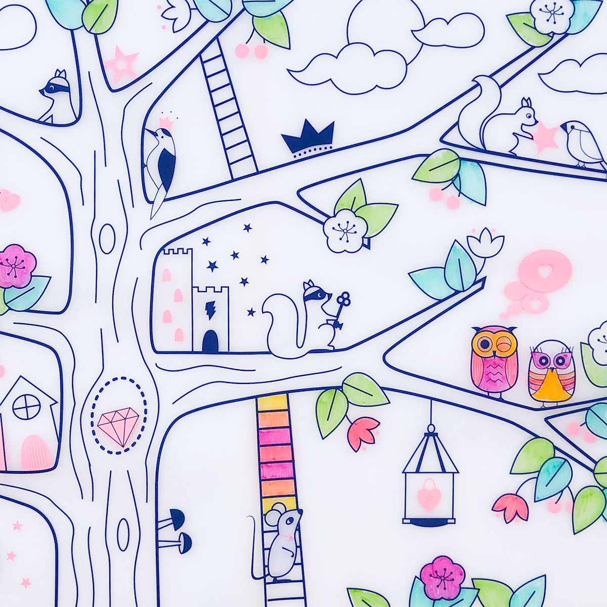 Set de table à colorier Magic Tree – SuperPetit Boutique Super Petit 