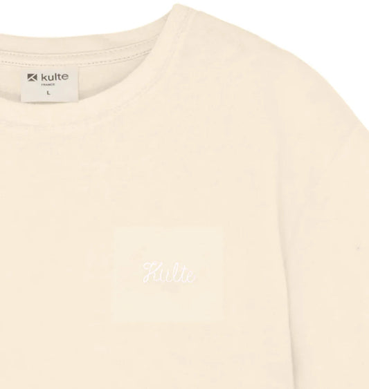 T-shirt KULTE Script – Cœur brodé Boutique Boutique Missa Arles Off White S 