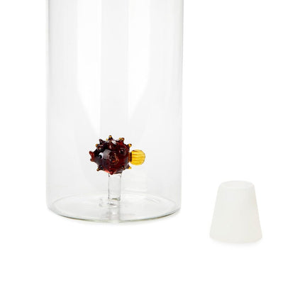 Bouteille poisson globe / Globefish en verre borosilicate - Missa Arles